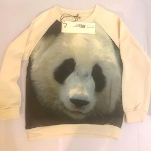 NWT PopUpShop Kids Panda Sweater Unisex